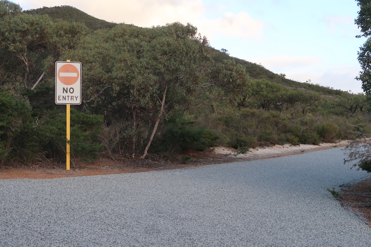 No entry to sealed road